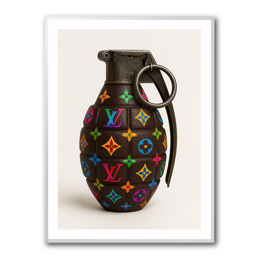 Louis Vuitton Fashion Inspired Grenade Wall Art  